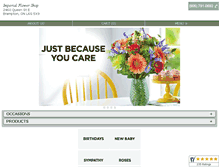 Tablet Screenshot of imperialflowershop.com